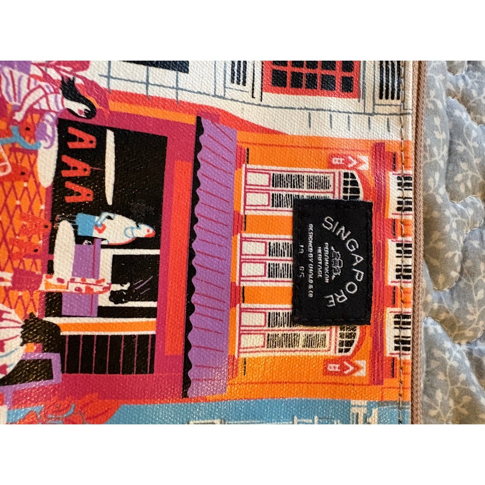 Chalo & Co Singapore Peranakan Heritage Zipper Pouch Travel Makeup Bag Multi - Picture 6 of 8